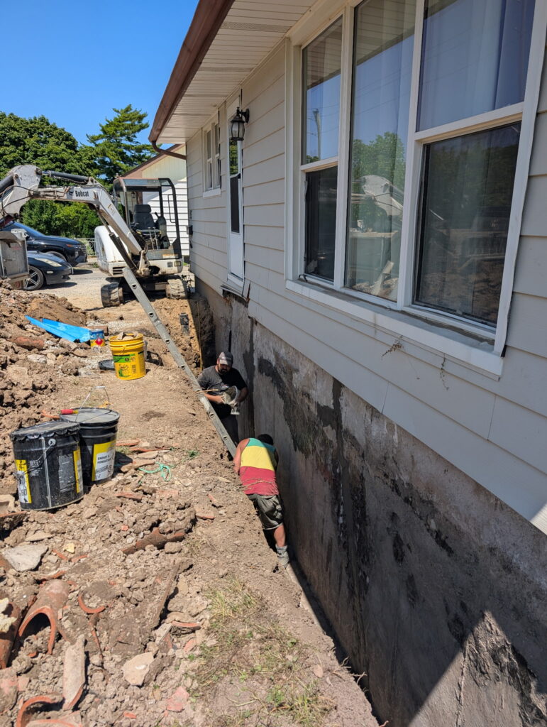 Excavating and Demolition Foundation Repair / Leak Seal Waterproofing